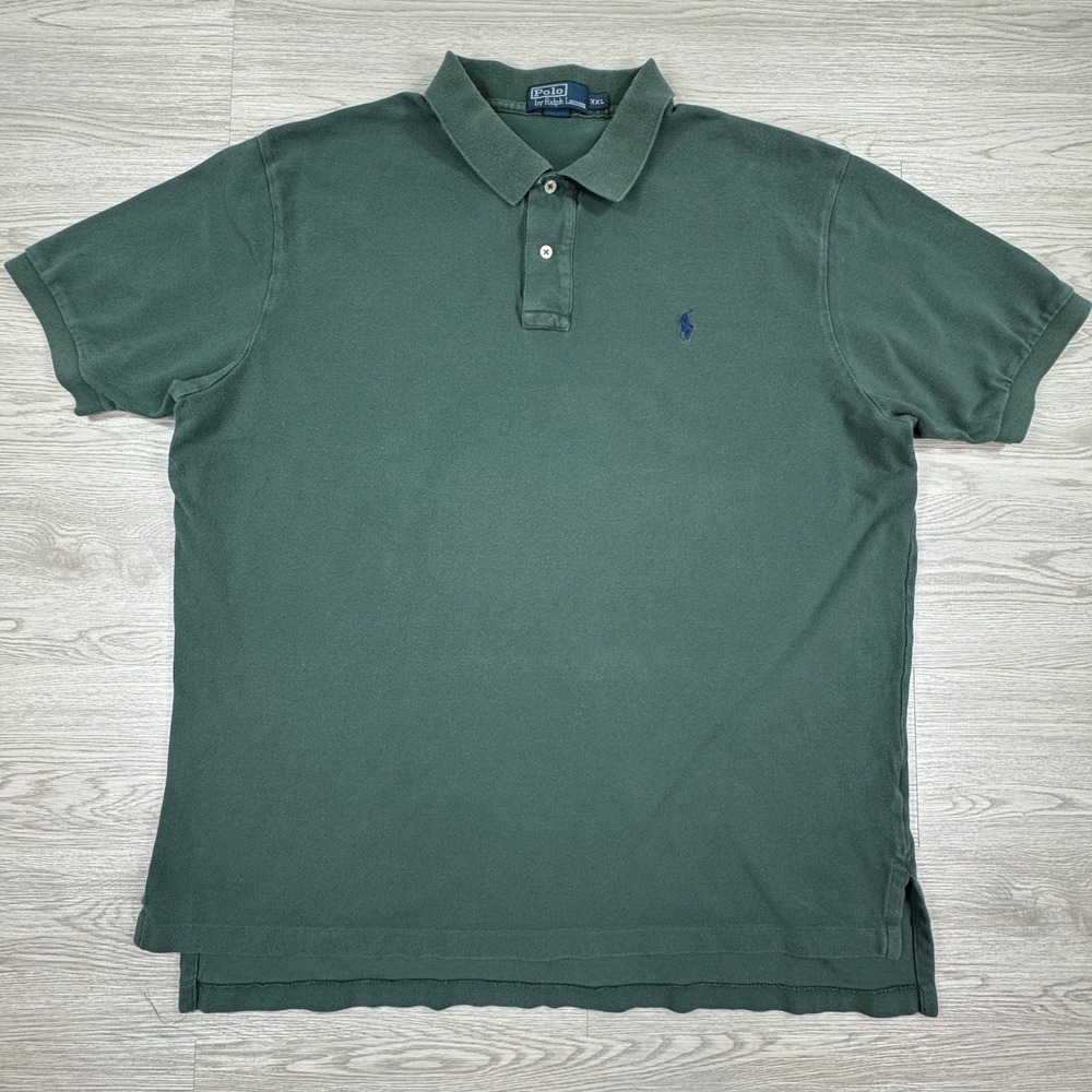 Polo Ralph Lauren Men's Polo Shirt Forest Green XXL Short Sleeve Cotton Pique